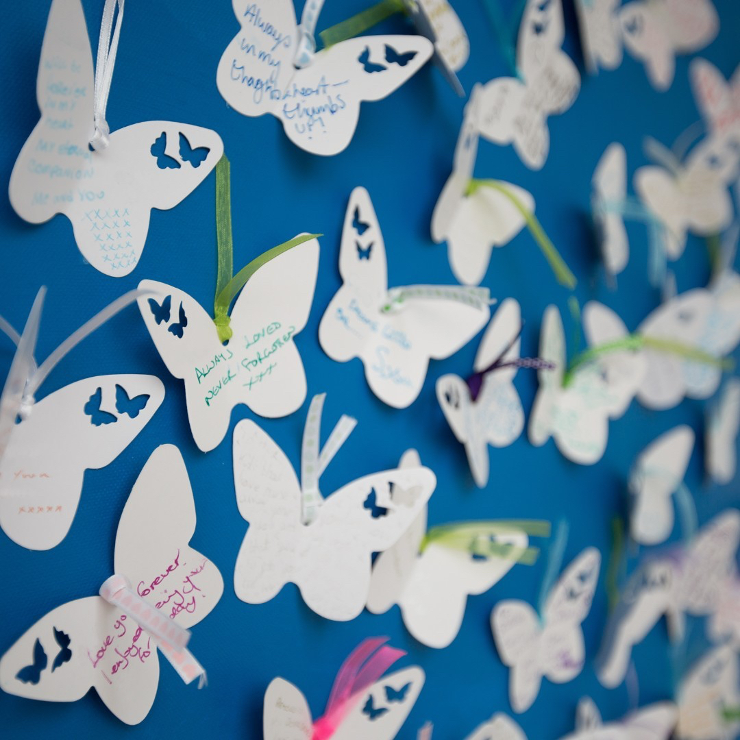 Bereavement butterfly display