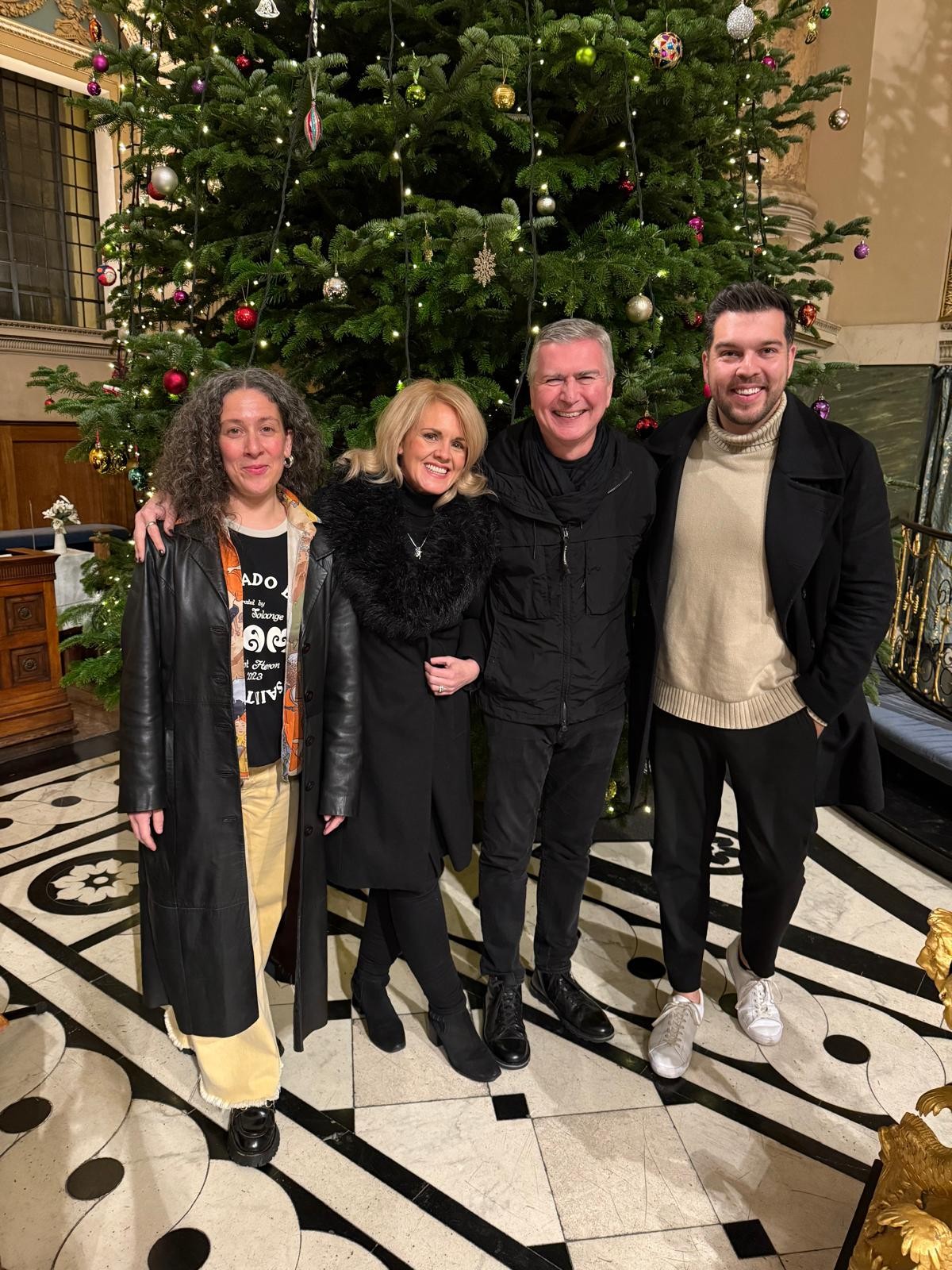 Natalie Casey, Sally Lindsay, Steve White and Jonny Meah at the Greenwich Celebration of Christmas event