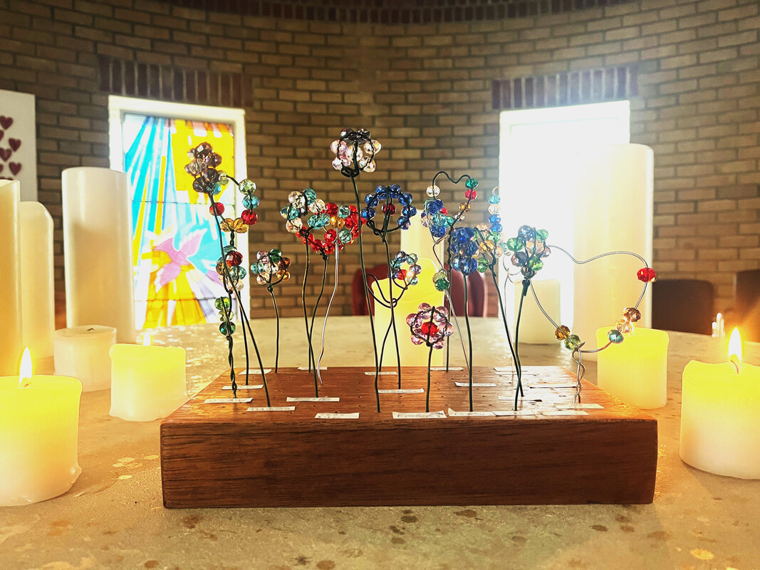 Candles and memory making display