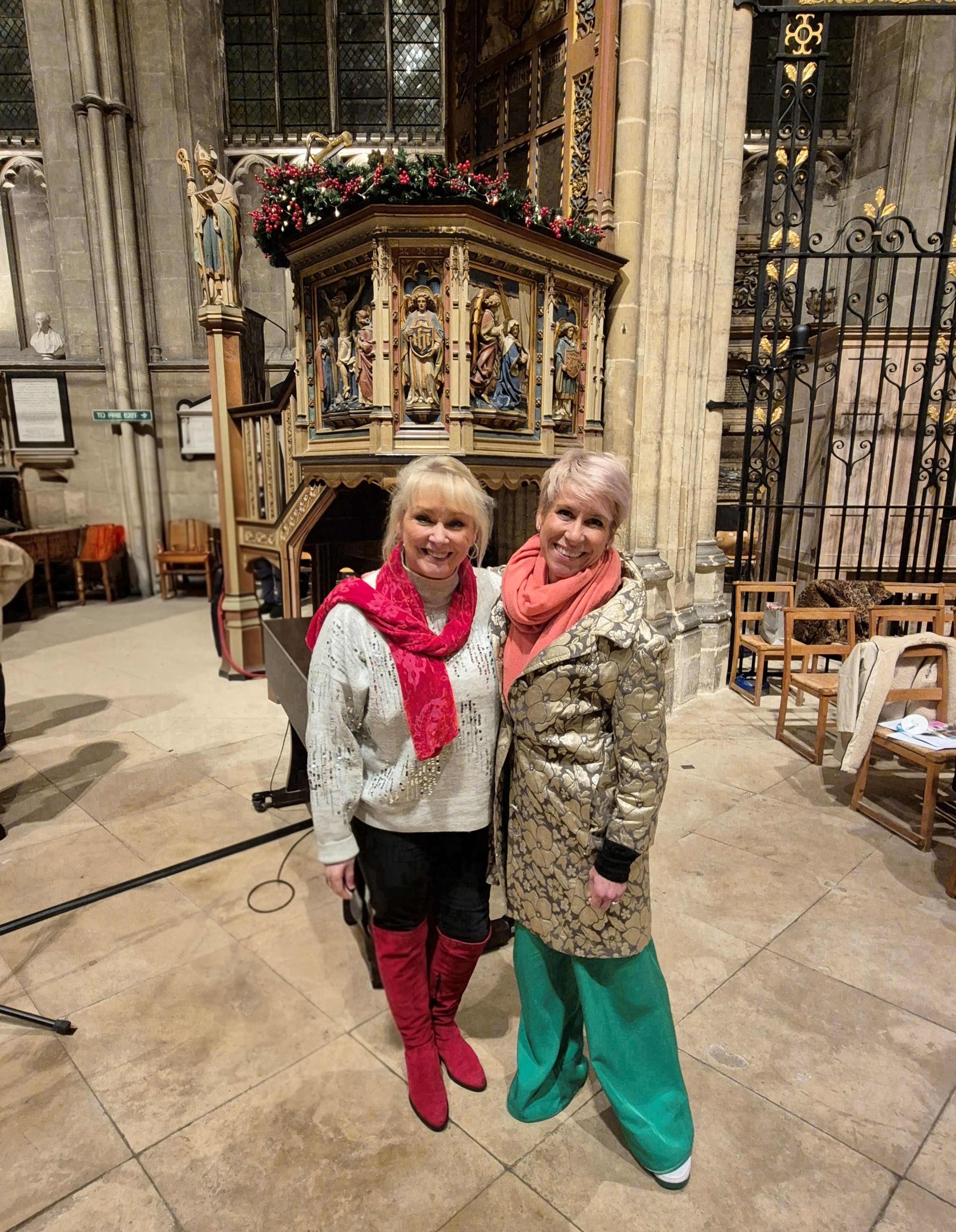 Cheryl Baker and AJ Casey at Canterbury Celebration of Christmas