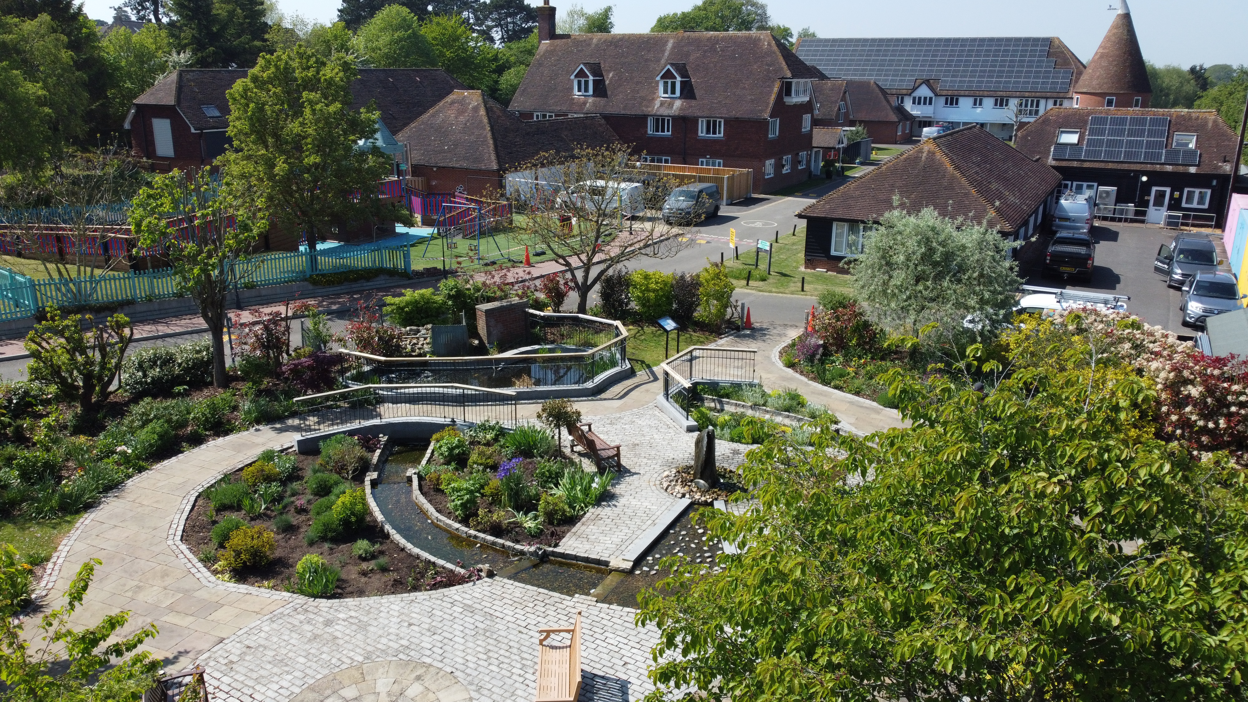Drone image of Kent site