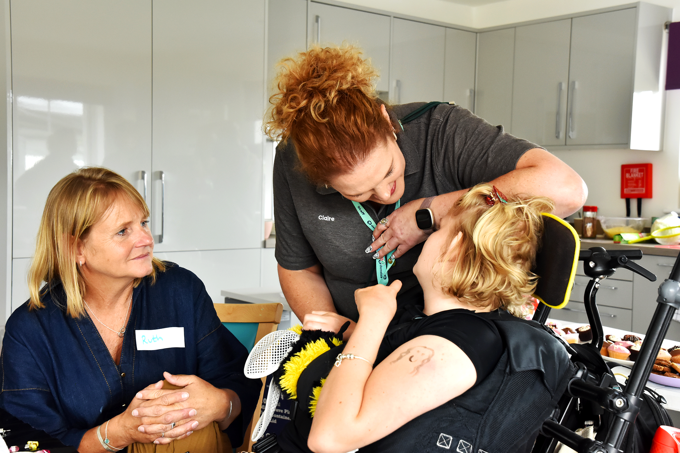 Image of transition support staff with young person