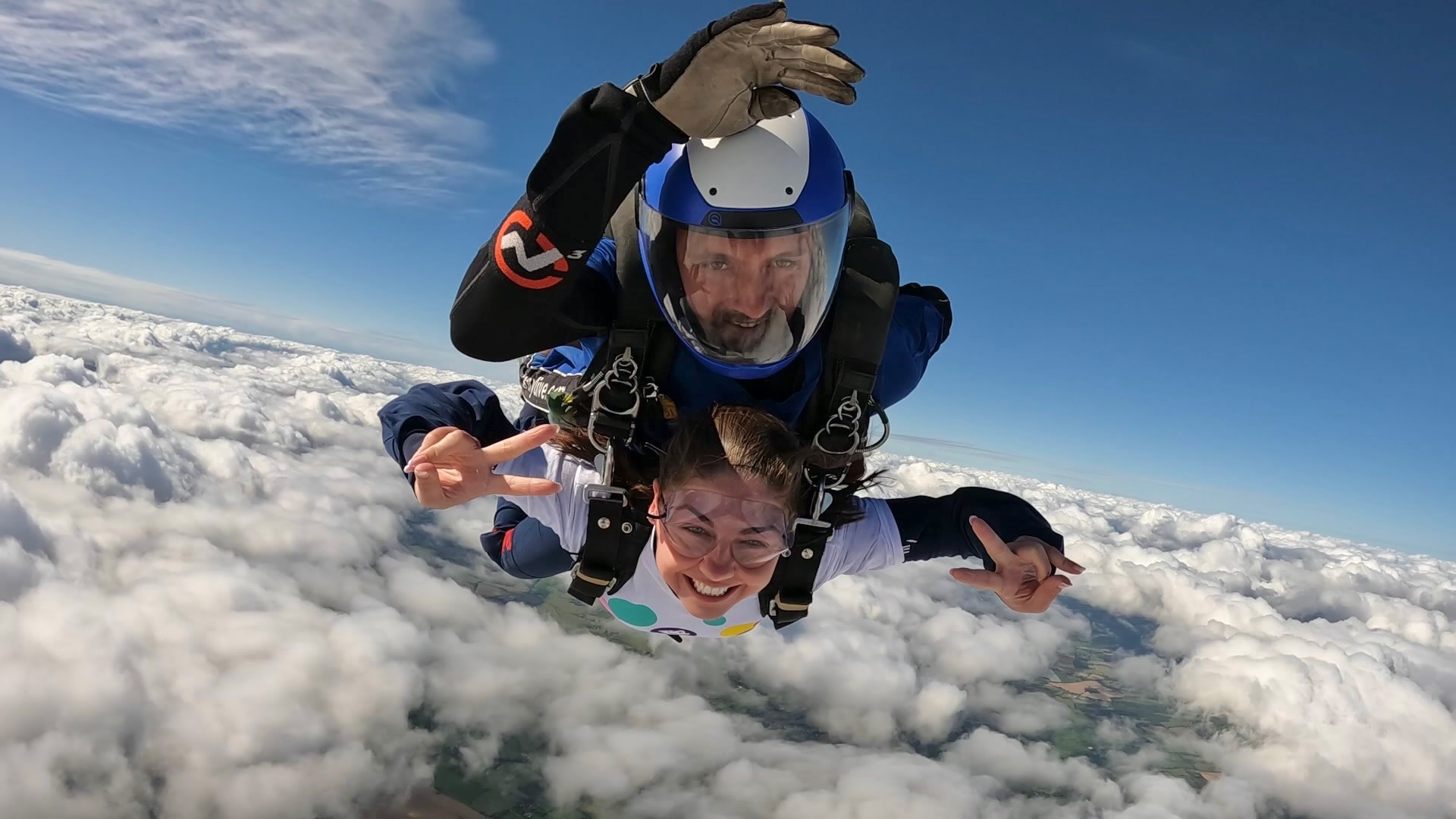 Berkeley staff member Shannon skydives for Demelza