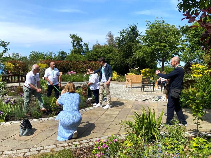 Photoshoot in the garden at Demelza Kent