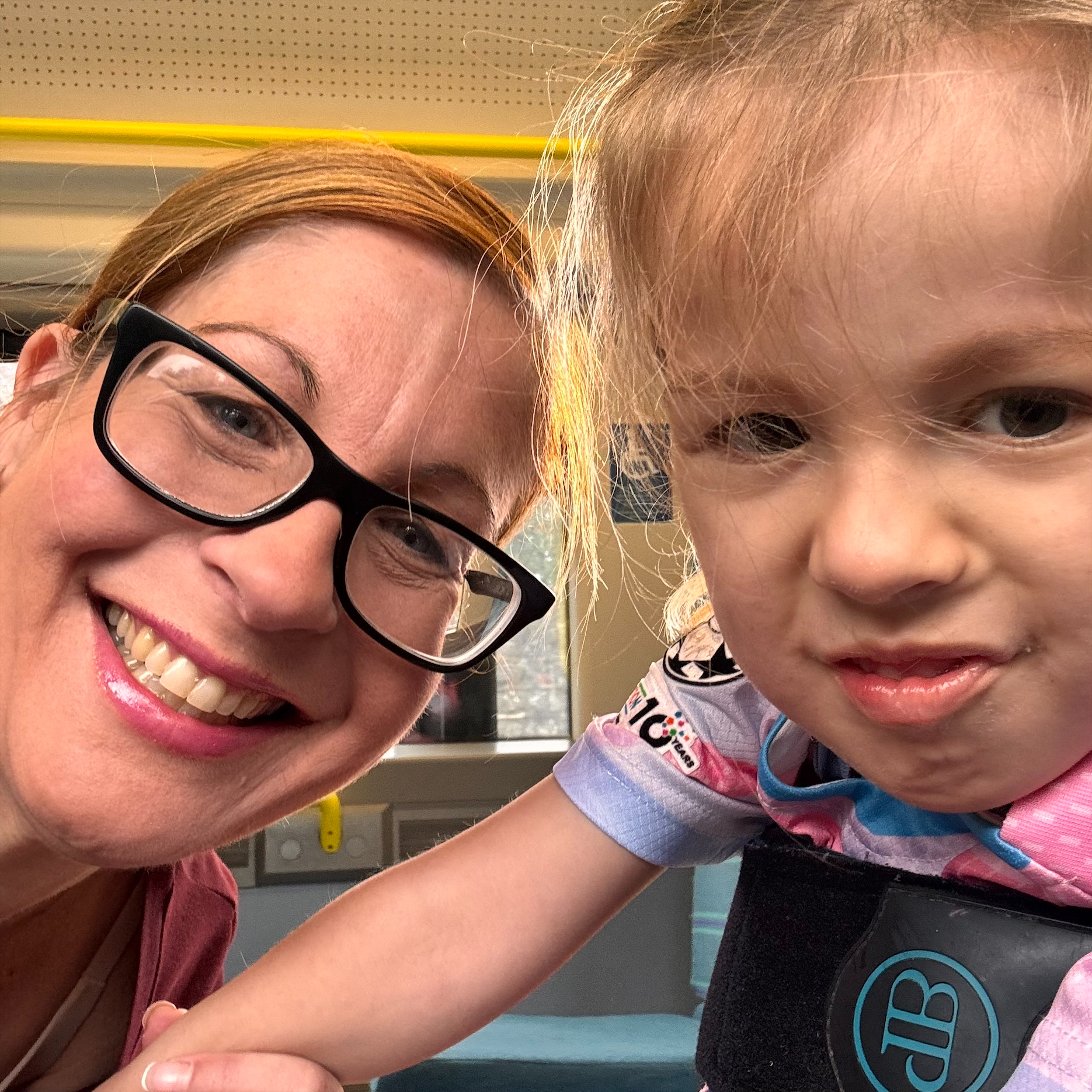 Gemma Hall and her daughter Niamh, who has spinal muscular atrophy