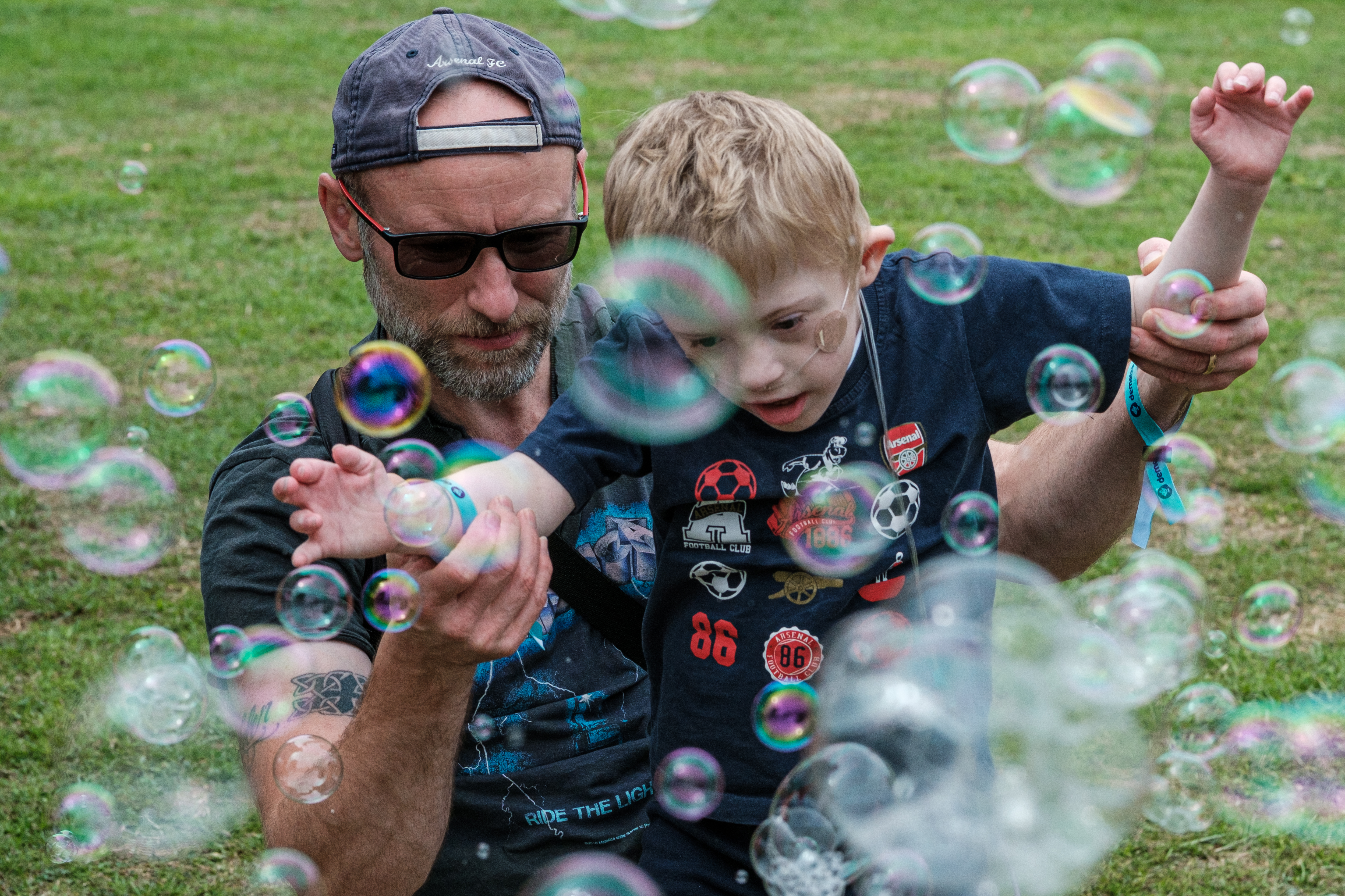 Bubbles in the air at Demelza's Family Fest event